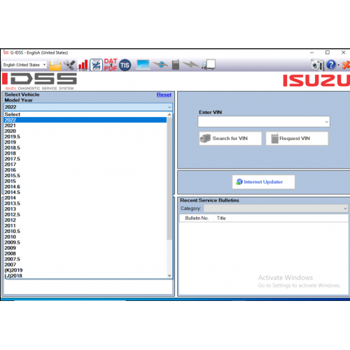 Isuzu G-IDSS Diagnostic Service System 2024