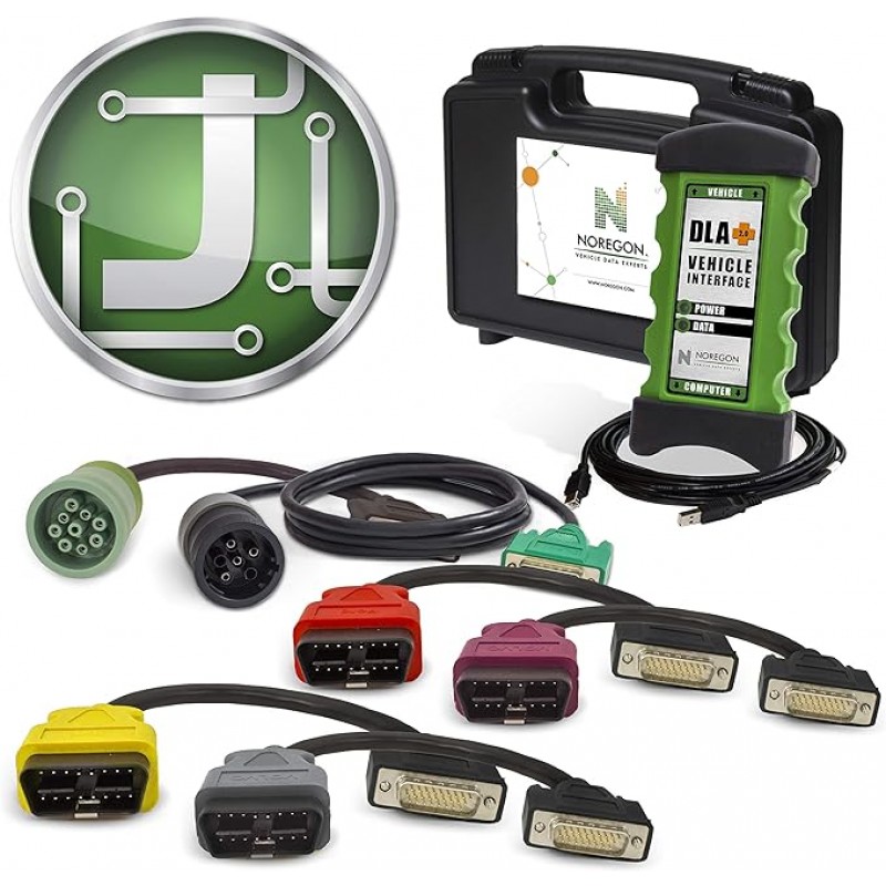 JPRO Professional 2025 V2 Heavy Truck Diagnostic Scanner Tool Noregon JPro DLA+ 2.0 Adapter Kit 