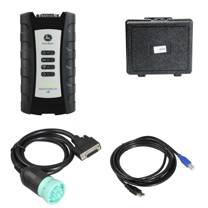 John Deere Service Advisor EDL V3 Electronic Data Link Heavy Duty Truck Diagnostic Scanner with V5.3.225 AG+CF Software 