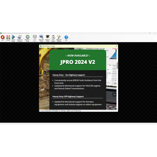 JPRO Professional Truck Diagnostic Software 2025 V2