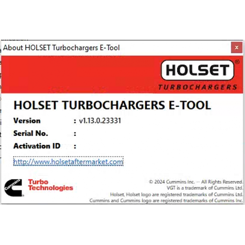 Cummins HOLSET E-Tool 1.13