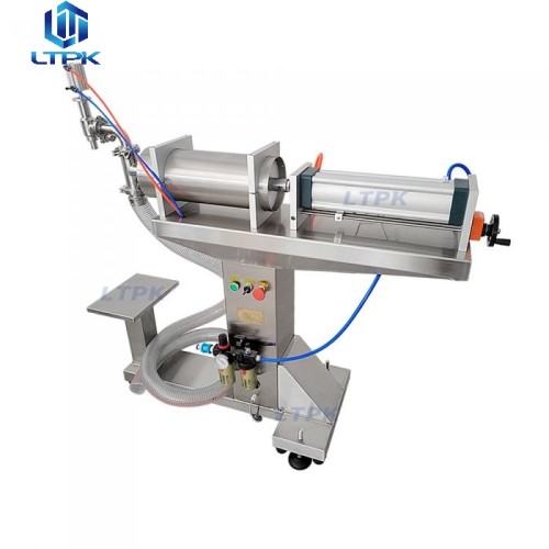  30-300ml Vertical pneumatic piston liquid filling machine