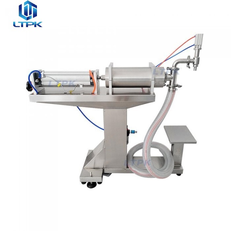  30-300ml Vertical pneumatic piston liquid filling machine 