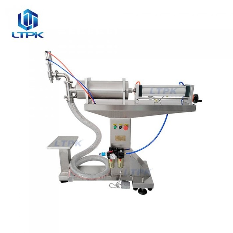 10-100ml Vertical pneumatic piston liquid filling machine 