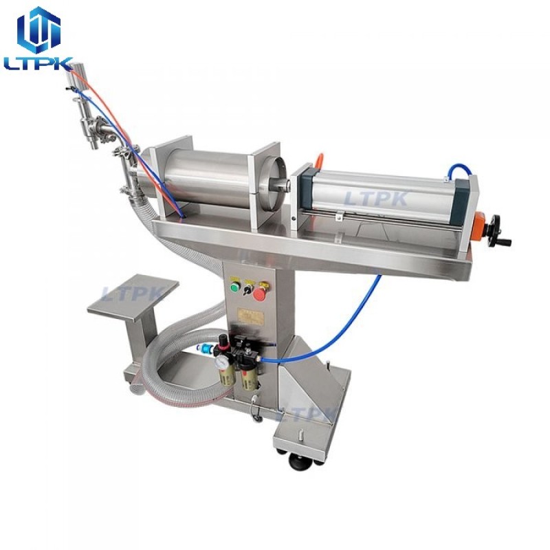 10-100ml Vertical pneumatic piston liquid filling machine 