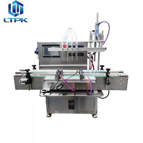 Tabletop 4 nozzles peristaltic pump liquid filling 2.4L/min