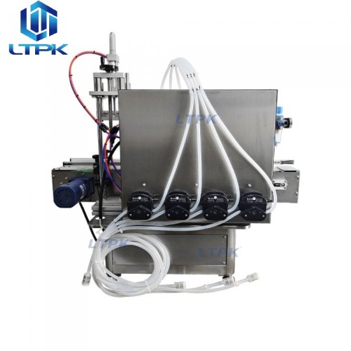 Tabletop 4 nozzles peristaltic pump liquid filling 2.4L/min