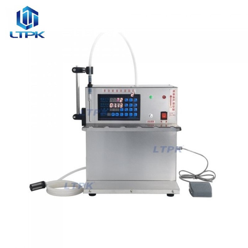 Semi auto standup pouch doypack liquid filling machine 