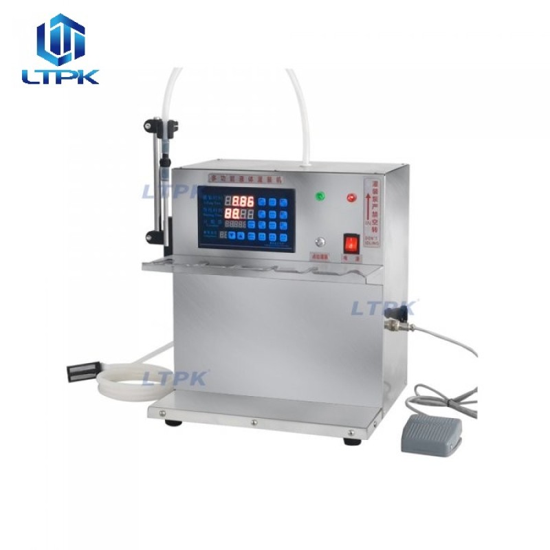 Semi auto standup pouch doypack liquid filling machine 