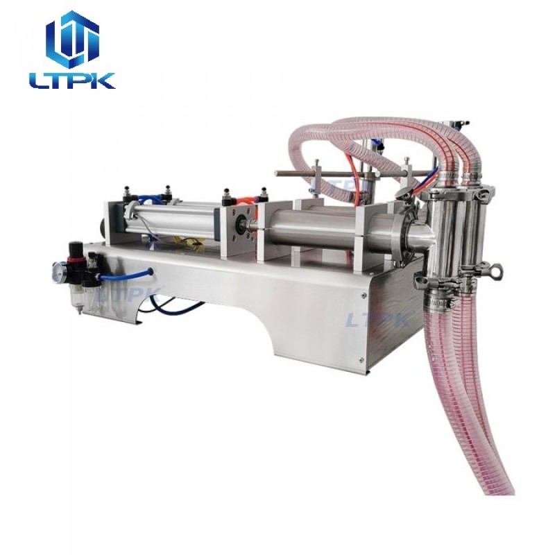50-500ml double nozzles pneumatic thin liquid filler 