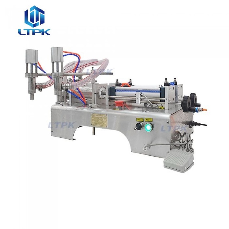 30-300ml double nozzles pneumatic thin liquid filler 