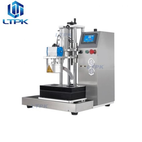 Semi auto glass jar metal lid vacuum sealer
