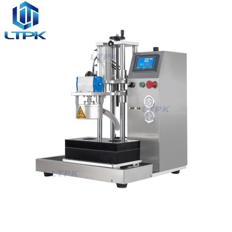 Semi auto glass jar metal lid vacuum sealer 