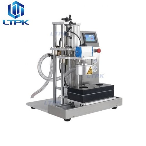 Semi auto glass jar metal lid vacuum sealer