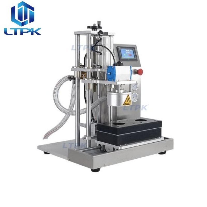 Semi auto glass jar metal lid vacuum sealer 