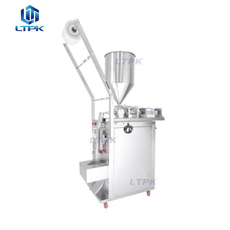  3 sides seal sauce ketchup cream sachet bag packing machine 