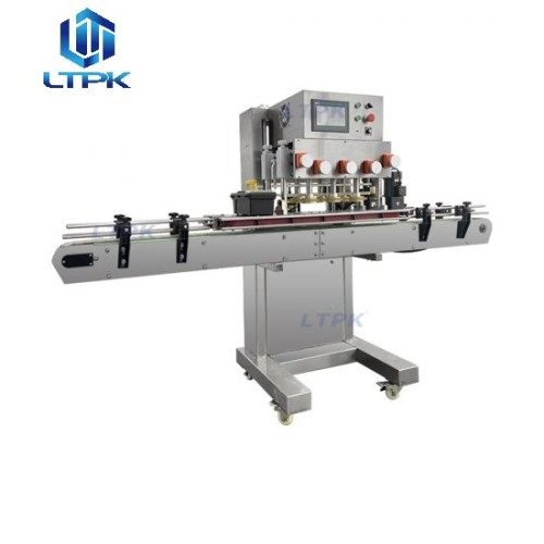 Auto continuous high speed twist off screw capping machine