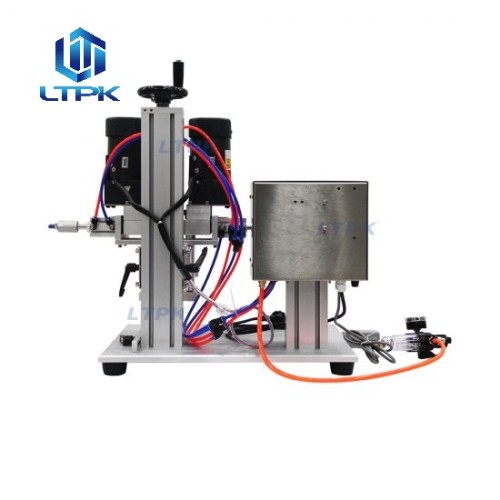 Semi auto pneumatic twist off screw capping machine