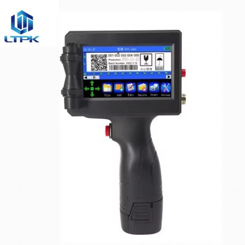 Portable handheld inkjet printer