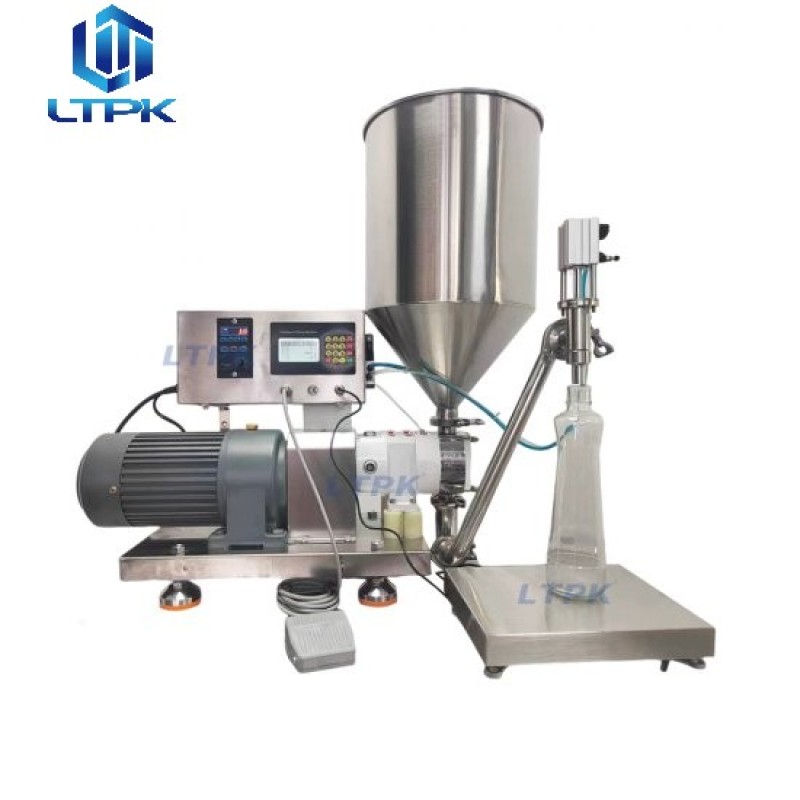 Semi auto high viscosity liquid filler for cream butter paste 