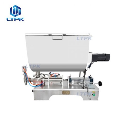 Pneumatic saunce ketchup cream filler with mixing tank