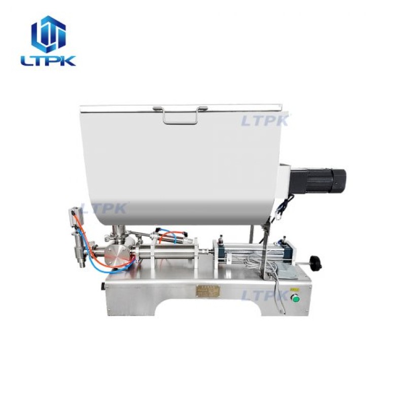 Pneumatic saunce ketchup cream filler with mixing tank 