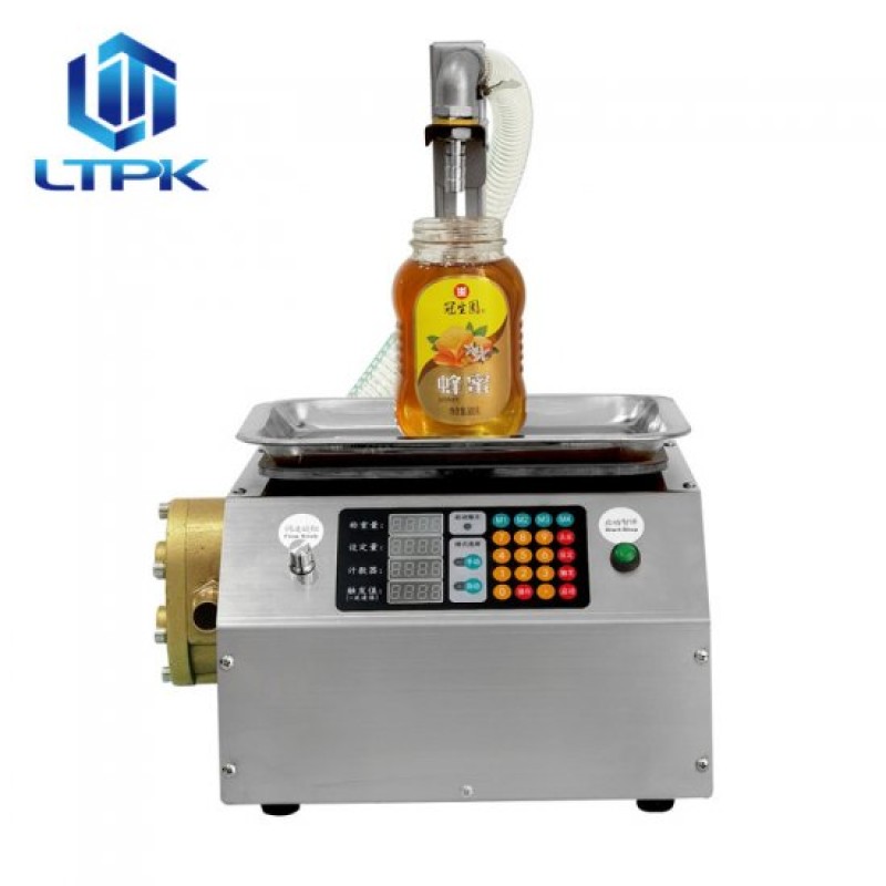 Copper gear pump filling machine for honey glue oil cream paste 