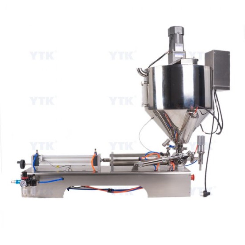 100-1000ml Single Head Cream Filling Machine with Mixer & Heater 