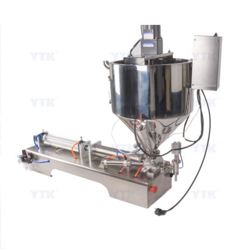 100-1000ml Single Head Cream Filling Machine with Mixer & Heater 