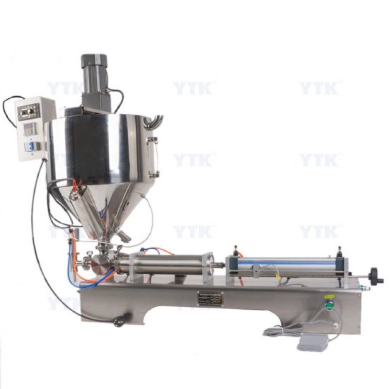 100-1000ml Single Head Cream Filling Machine with Mixer & Heater 
