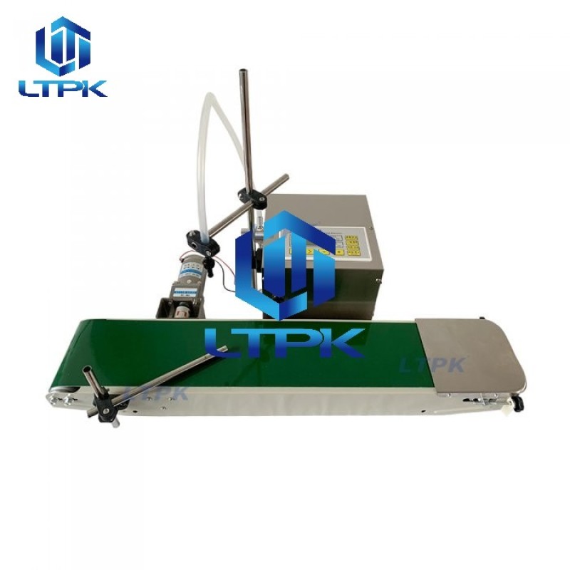 Small magentic pump filler with conveyor for lotion essence oil 