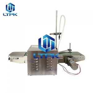 Small magentic pump filler with conveyor for lotion essence oil 