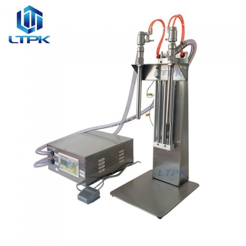 2-head lifting nozzles numerical control filler for thin liquids
