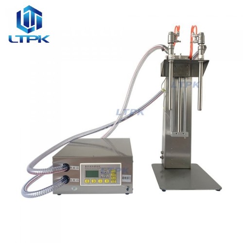 2-head lifting nozzles numerical control filler for thin liquids
