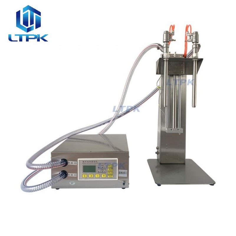 2-head lifting nozzles numerical control filler for thin liquids 