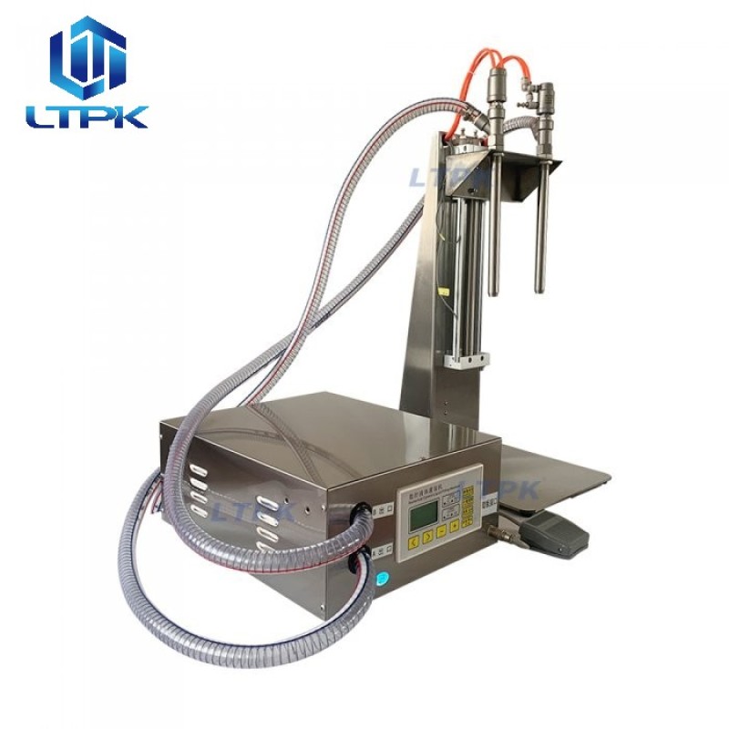 2-head lifting nozzles numerical control filler for thin liquids 