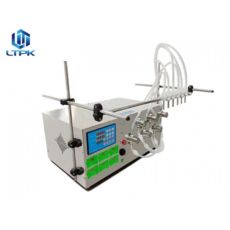  6 nozzles 4L/min magnetic pump liquid filler 3-1000ml 