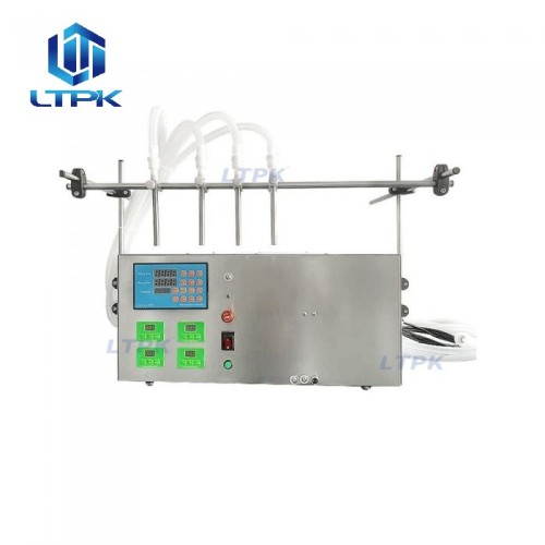  4 nozzles 4L/min peristaltic pump liquid filler 5-1000ml