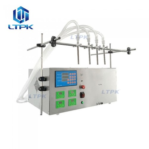  4 nozzles 4L/min peristaltic pump liquid filler 5-1000ml
