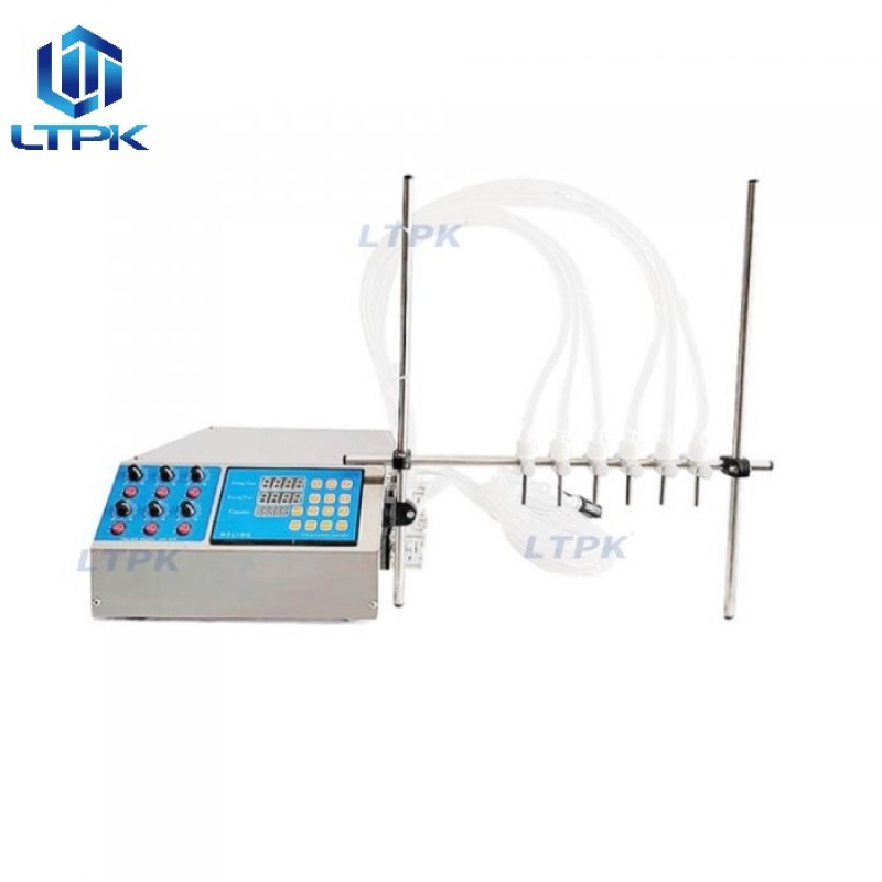 6 nozzles 650ml/min peristaltic pump liquid filler 0-50ml 
