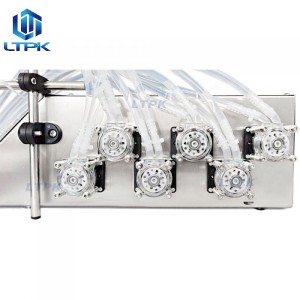 6 nozzles 650ml/min peristaltic pump liquid filler 0-50ml 