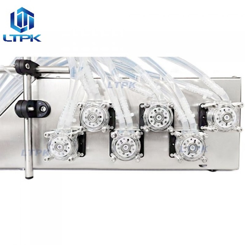 6 nozzles 650ml/min peristaltic pump liquid filler 0-50ml 