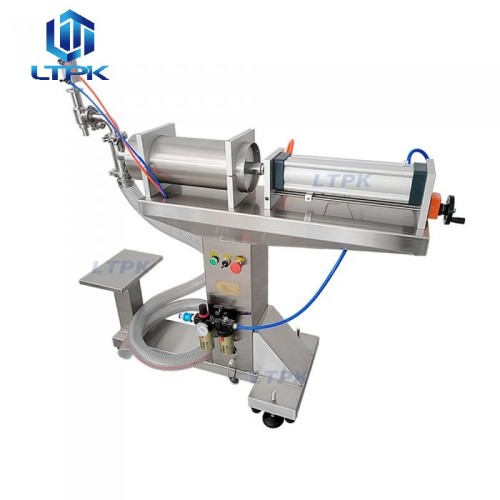 50-500ml Vertical pneumatic piston liquid filling machine