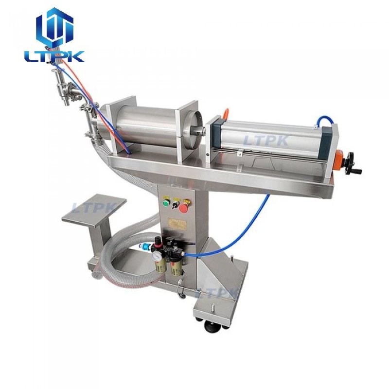 50-500ml Vertical pneumatic piston liquid filling machine 