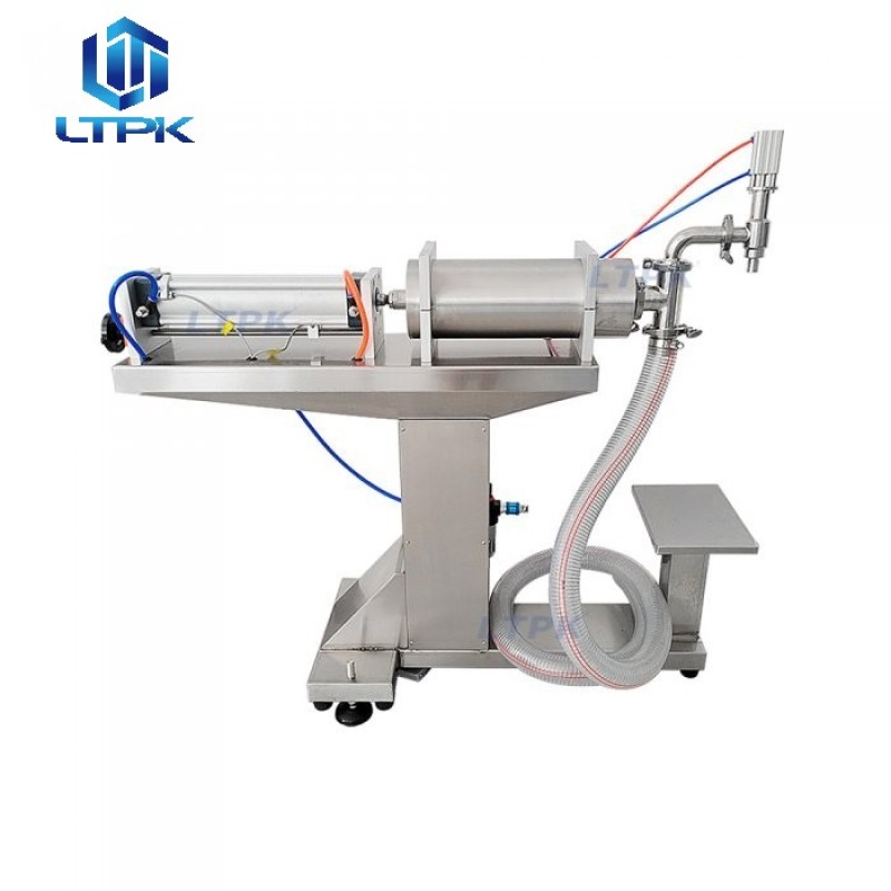 50-500ml Vertical pneumatic piston liquid filling machine 